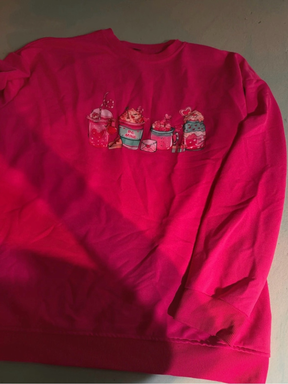 Women’s Hot Pink Graphic Sweatshirt